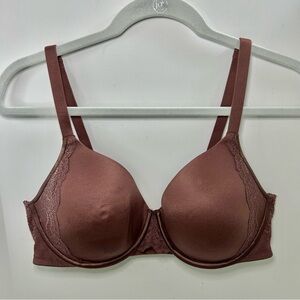 SPANX Undie-tectable Lightly Lined
Full Coverage Neutral Brown Bra 38C